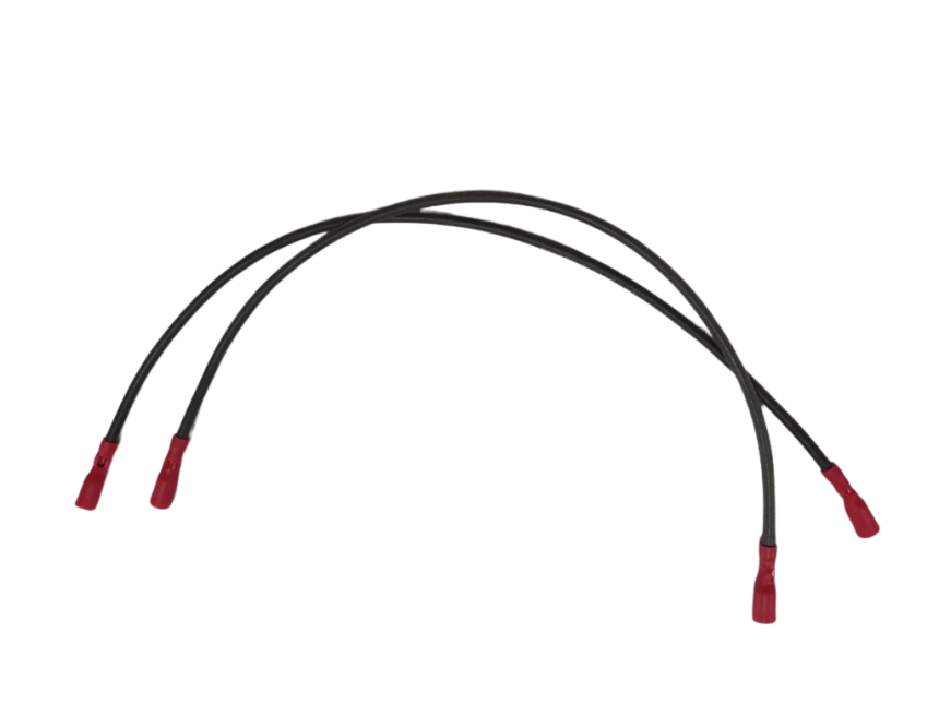 Vysokonapěťové kabely silikonové s koncovkami 4mm (pár)