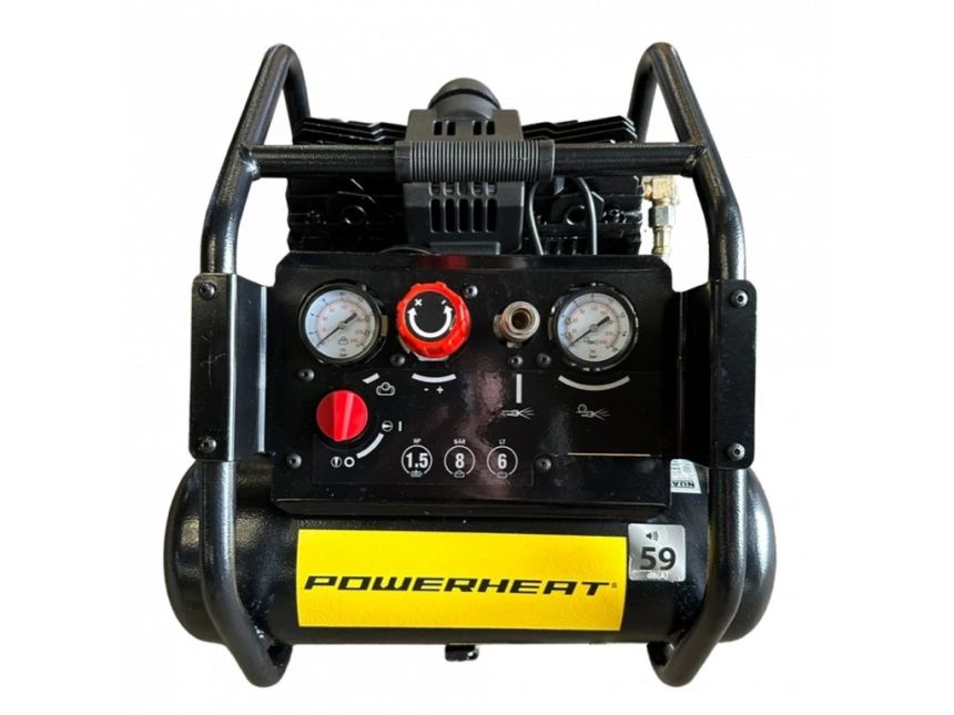 Bezolejový pístový kompresor 160 RND, 8bar, průtok 160 litrů/min vč. příslušenství, s tlakovou nádrží o objemu 6 l, vč. příslušenství