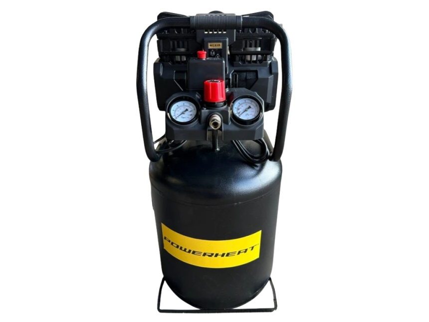 Bezolejový pístový kompresor 160 RND, 8bar, průtok 160 litrů/min vč. příslušenství, s tlakovou nádrží o objemu 50 l, vč. příslušenství